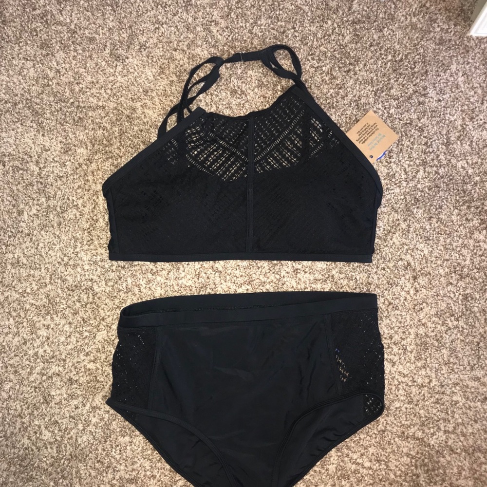 Black Swimsuit:  top size 18 & bottom size 14